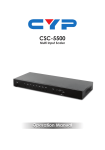 Cypress CSC-1200T Specifications