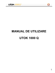 UTOK 800 Q User manual