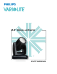 Vari Lite VLX User`s manual