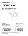 Craftsman 137.218030 Operator`s manual