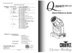 Chauvet DMX-155 Omega I User manual