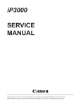 Canon IP300 Service manual