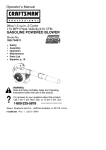 Craftsman 358.794811 Operating instructions