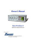 Zaxcom Deva 16 Owner`s manual