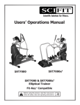 SCIFIT SXT7000 Operating instructions