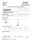 Technical Service Bulletin PageMaster Printers