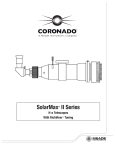 Coronado SolarMax 40 Instruction manual