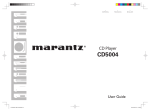 Marantz 541110510028M User guide