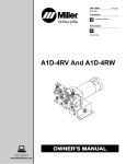Miller Electric A1D-4RV Owner`s manual