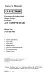 Craftsman 919.168700 Troubleshooting guide