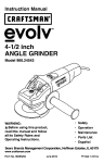 Craftsman evolv 900.24543 Instruction manual