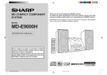 Sharp MD-E9000H Specifications