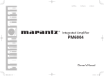 Marantz PM6004 Owner`s manual