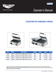 Vollrath 40795-C Operator`s manual