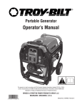 Milwaukee PORTAbLE GENERATOR Operator`s manual