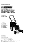 Craftsman 917.377150 Owner`s manual
