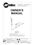 Miller GA-17C Owner`s manual
