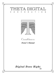 Casablanca WHITMAN Owner`s manual