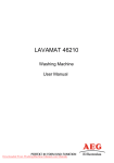 AEG Electrolux Lavamat 46210 User manual