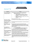 Raritan DOMINION SX - Specifications