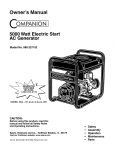 COMPANION 580.327152 Owner`s manual