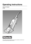 Miele S185 Operating instructions