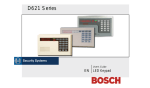 Bosch D621 Series User`s guide