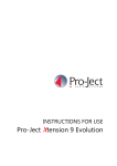 Pro-Ject Xtension 12 Evolution Specifications