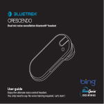 BlueTrek CRESCENDO - User guide