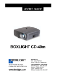 BOXLIGHT CD-40m User`s guide
