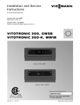 Viessmann VITOTRONIC 300-K Technical data