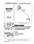 Craftsman 358.798430 Operator`s manual