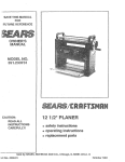 Craftsman 351.233731 Operating instructions