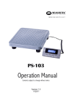 Measuretek PS-103-200 Operating instructions