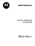 Motorola V60t User`s guide