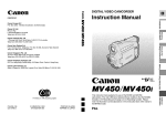 Canon MV 450 i Instruction manual