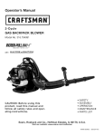 Craftsman 316.794991 Operator`s manual