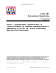 Wilder Technologies SATA 2.5 Test Adapter Specifications