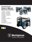 Westinghouse WH7000EGC Owner`s manual