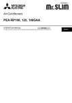 Mitsubishi Electric PEA-RP100 Installation manual