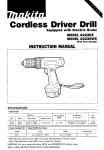 Makita 6222D Instruction manual