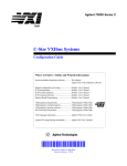 Agilent Technologies C-Size VXIbus Systems User`s manual