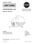 Craftsman 486.24707 Operating instructions