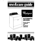 Whirlpool LG6811XS Operating instructions