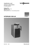 Viessmann VITOPLEX 100?LS Operating instructions