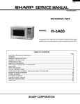 Sharp R-3A88 Service manual