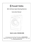 Russell Hobbs RHWM61200B Instruction manual