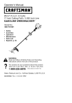 Craftsman 358.791051 Operating instructions