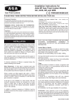 AGA GC Operating instructions