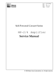 Meyer Sound MP-4 Service manual